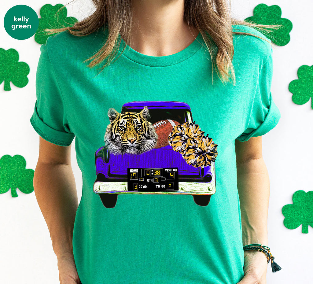 Football Truck Shirt, Tiger Graphic Tees, Mom TShirt, Gifts product image 51