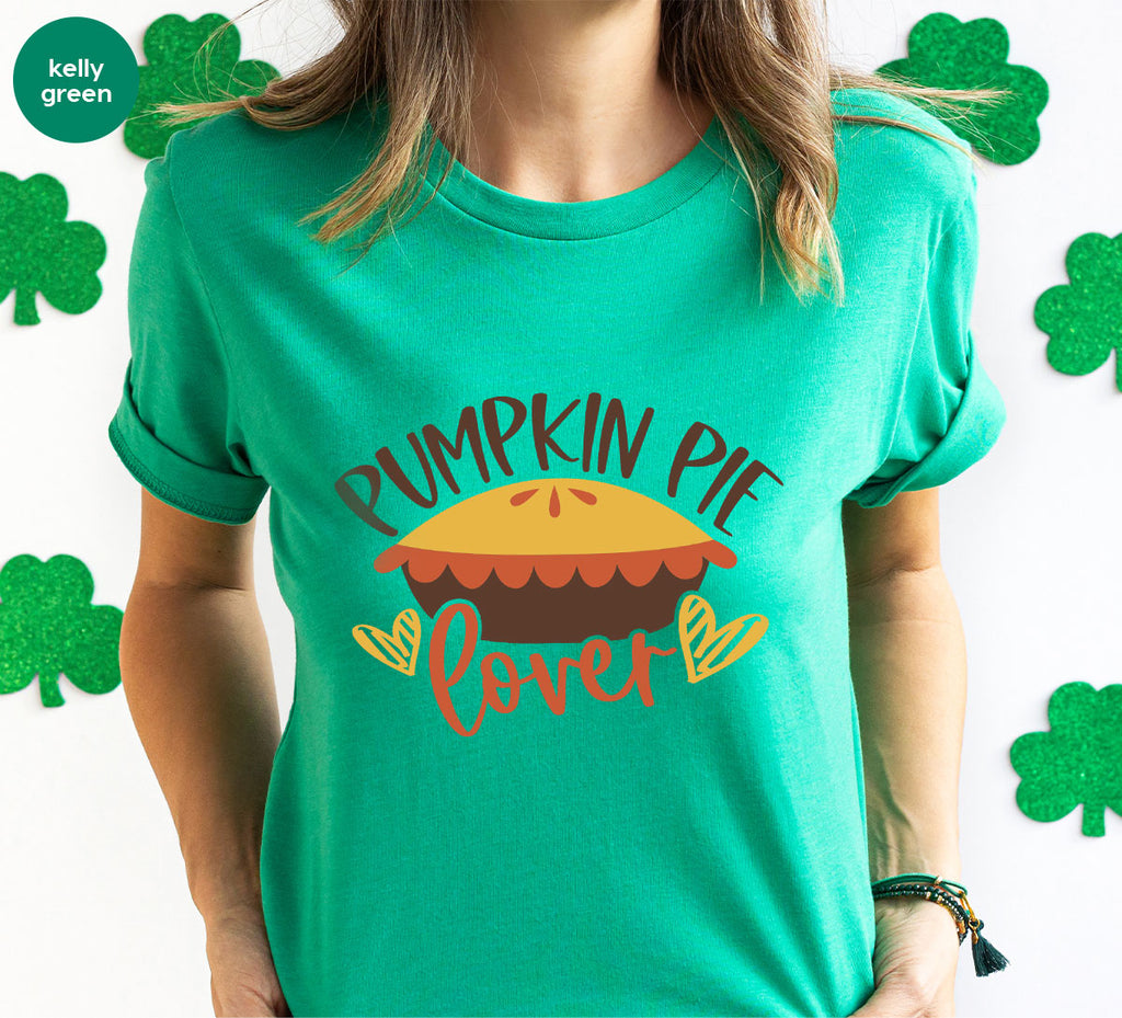 Kids Thanksgiving Shirts, Pumpkin Pie Graphic Tees, Gift product image 43