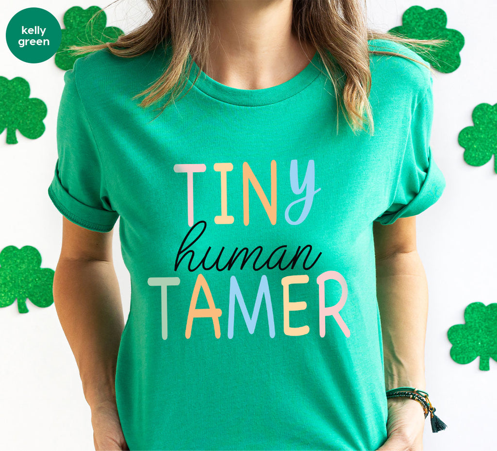 Teacher Shirt, Tiny Human Tamer, Kindergarten Preschool product image 115
