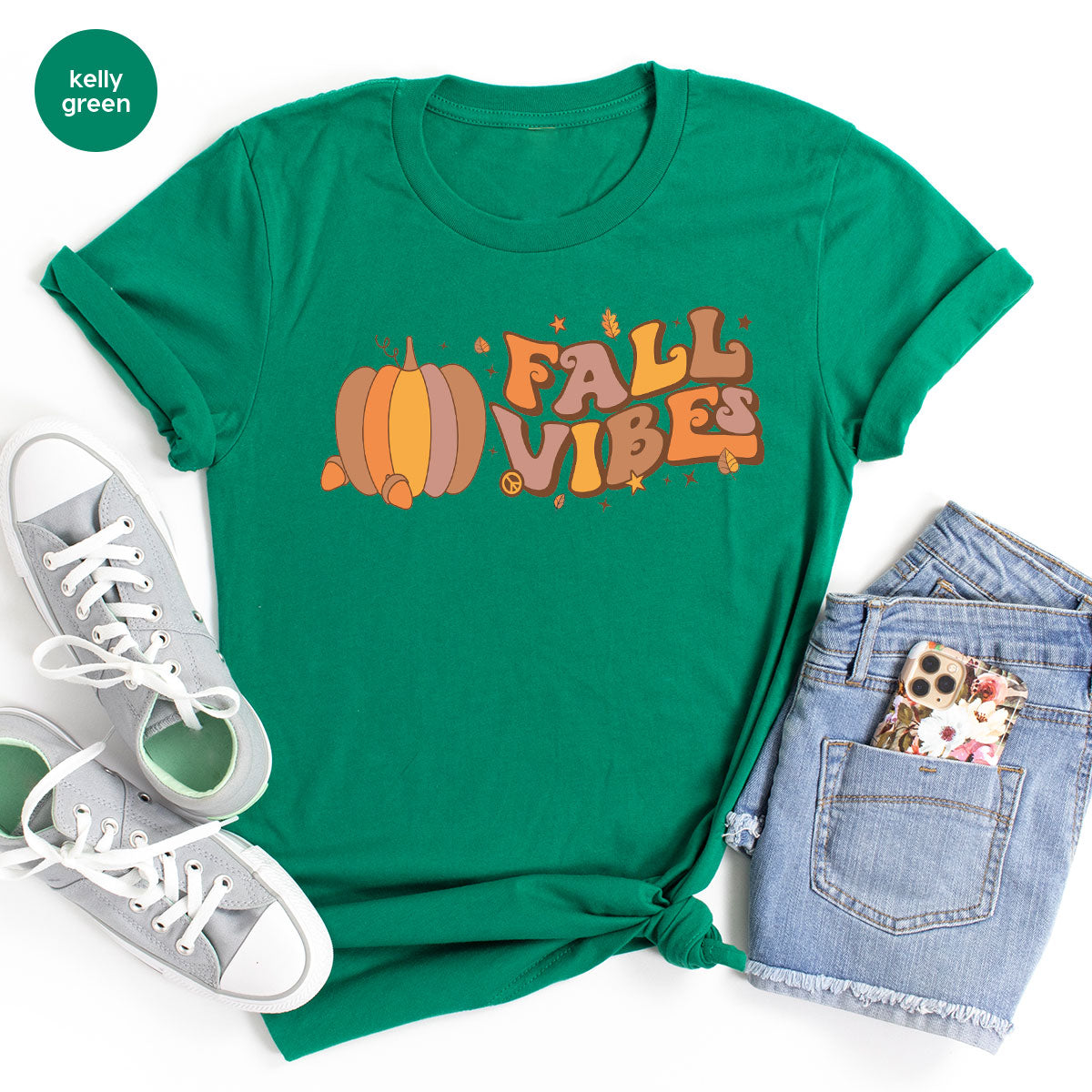 Fall Vibes Shirt, Thanksgiving 2022 T-Shirt, Tee product image 11