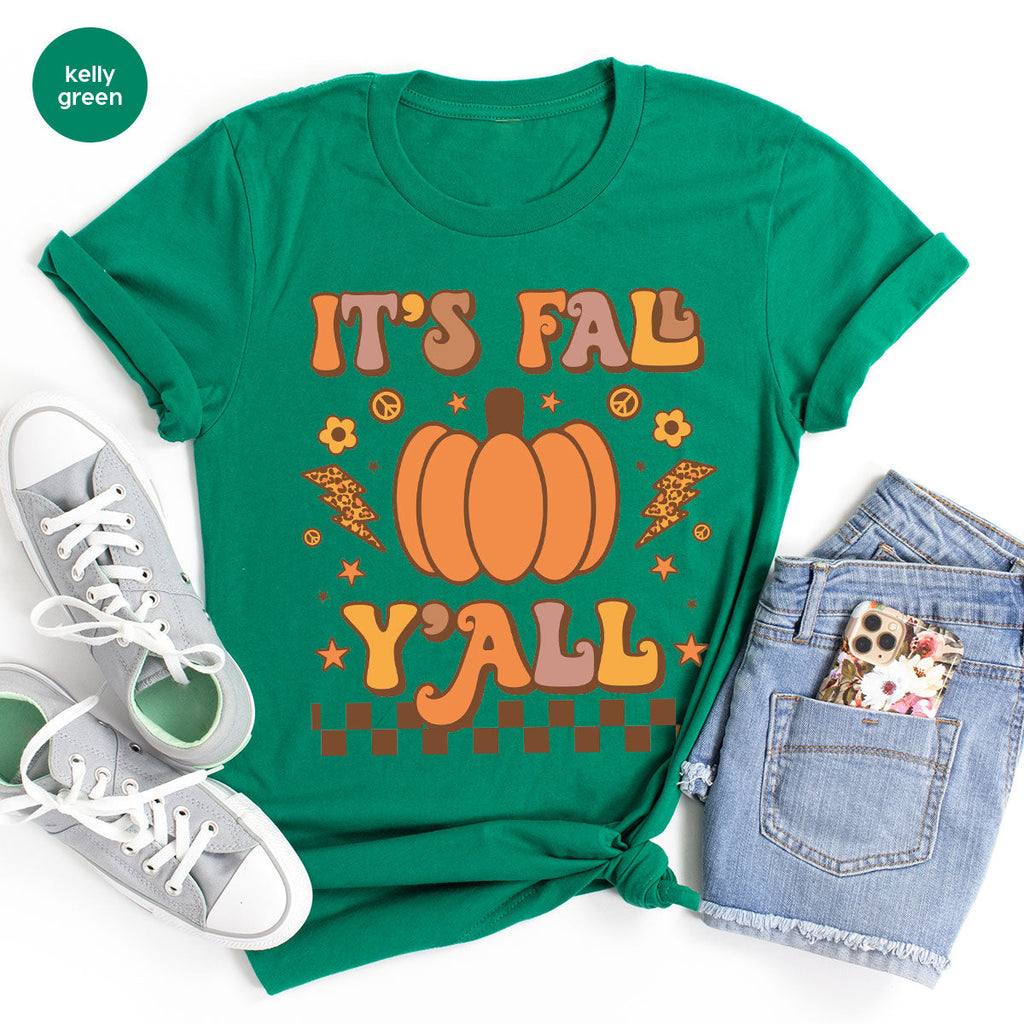 Halloween Fall Shirt, It's Y'Fall T-Shirt, Hoodie, Long product image 19