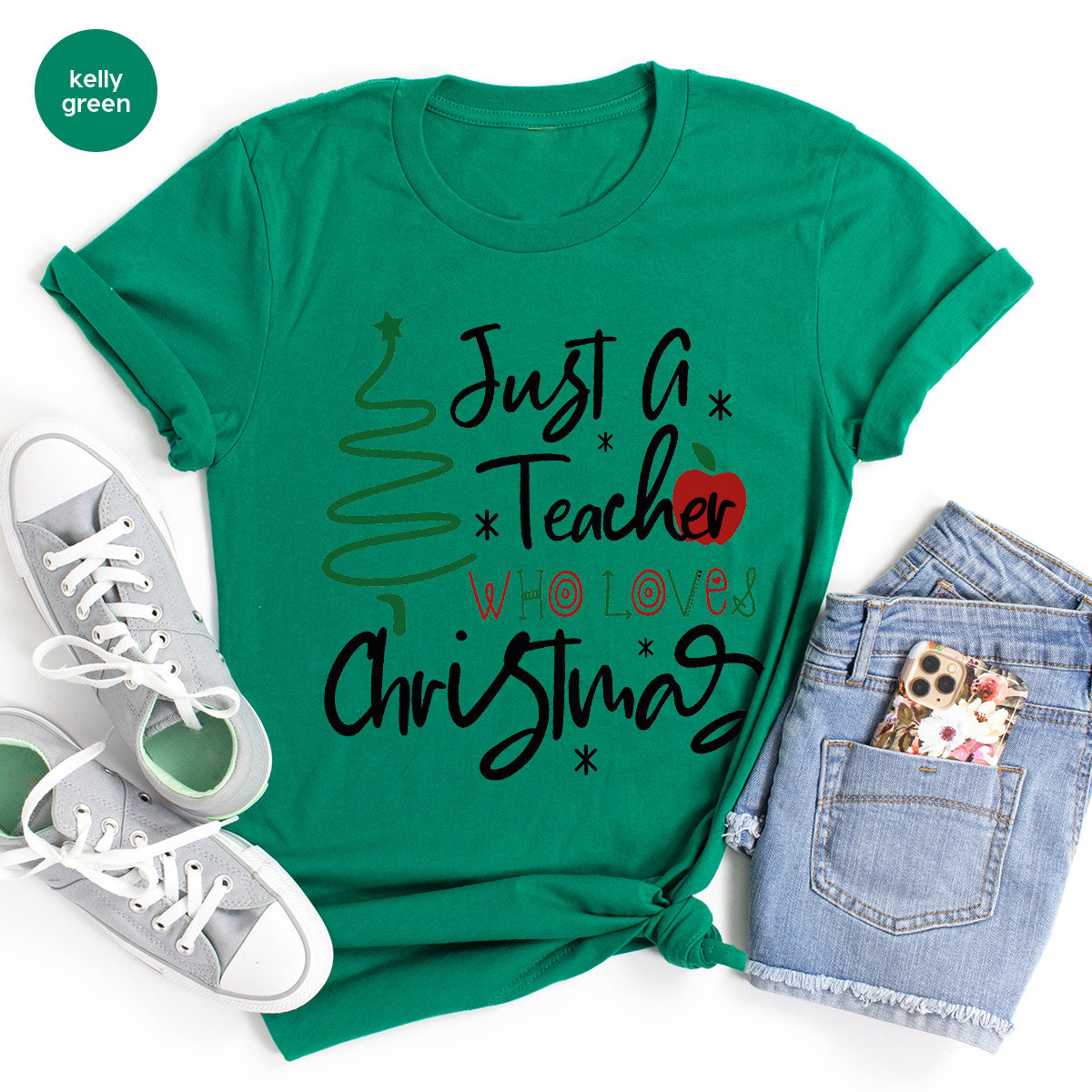 2023 Christmas Love Shirt, Just A Teach Who Loves Tee, Xmas product image 23