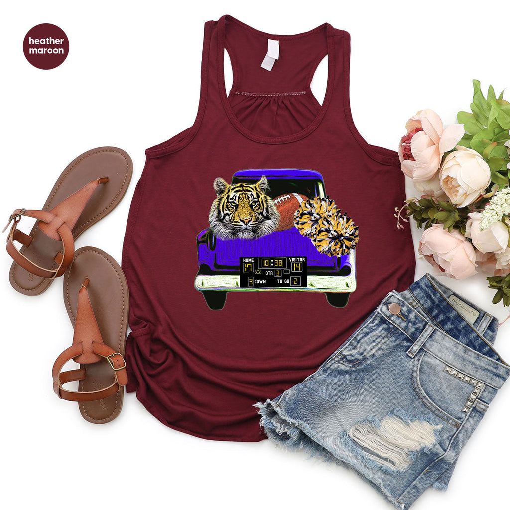 Football Truck Shirt, Tiger Graphic Tees, Mom TShirt, Gifts product image 53