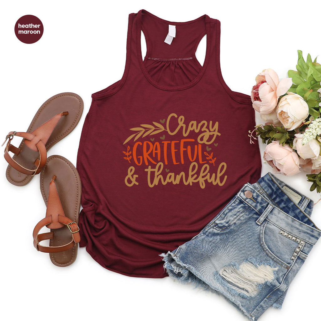 Funny Fall T Shirt, Gift for Her, Crazy Grateful Thankful product image 52