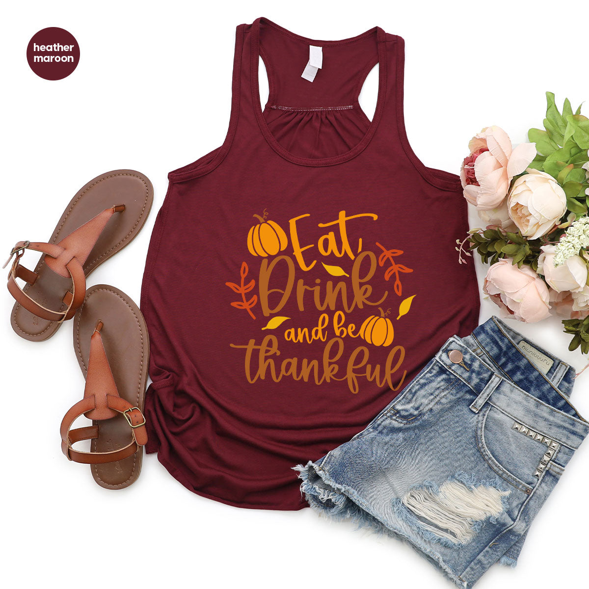 Cute Pumpkin T-Shirt, Fall Graphic Tees, Thankful Gifts product image 58
