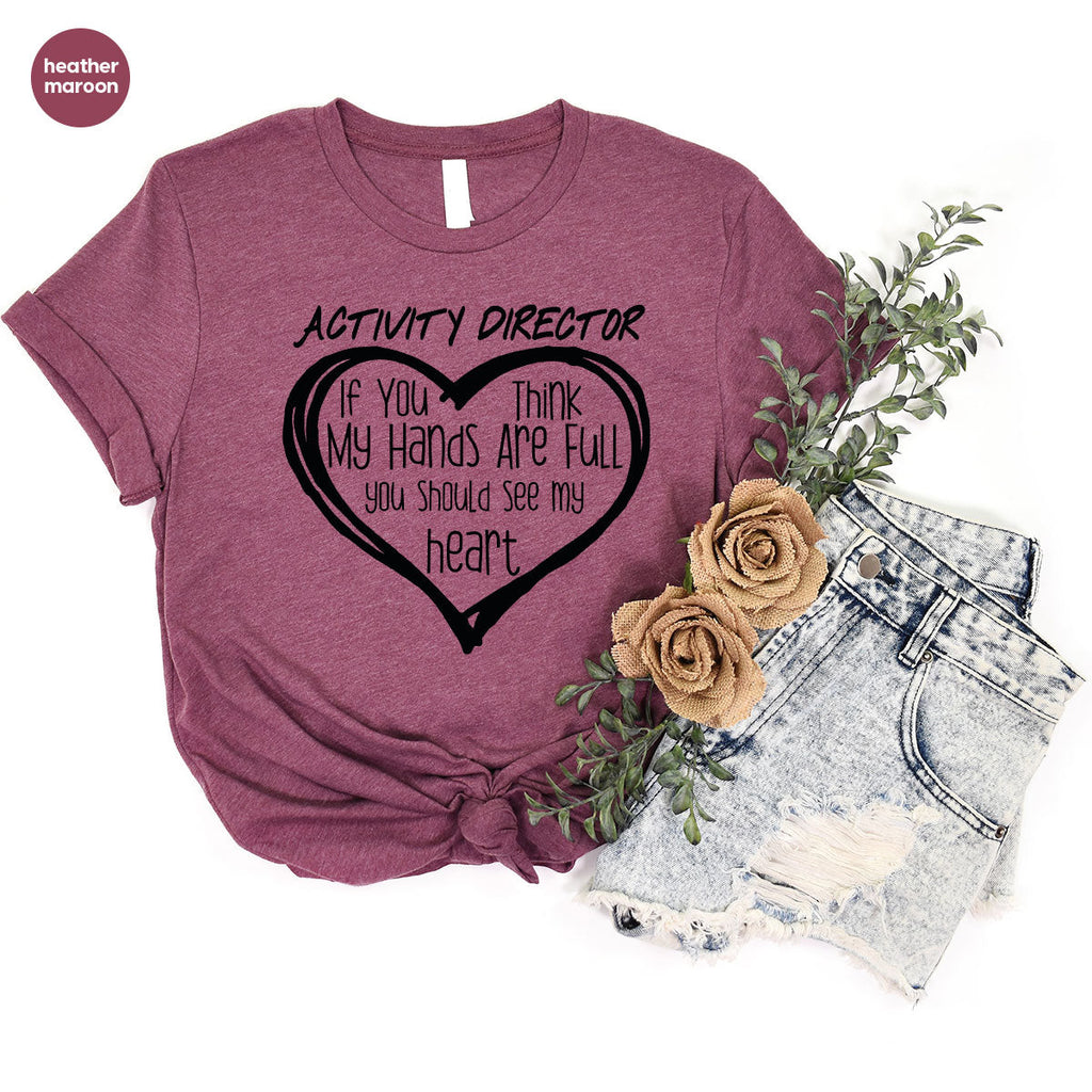Activity Director Shirt, Love Heart Gift For Couples product image 27
