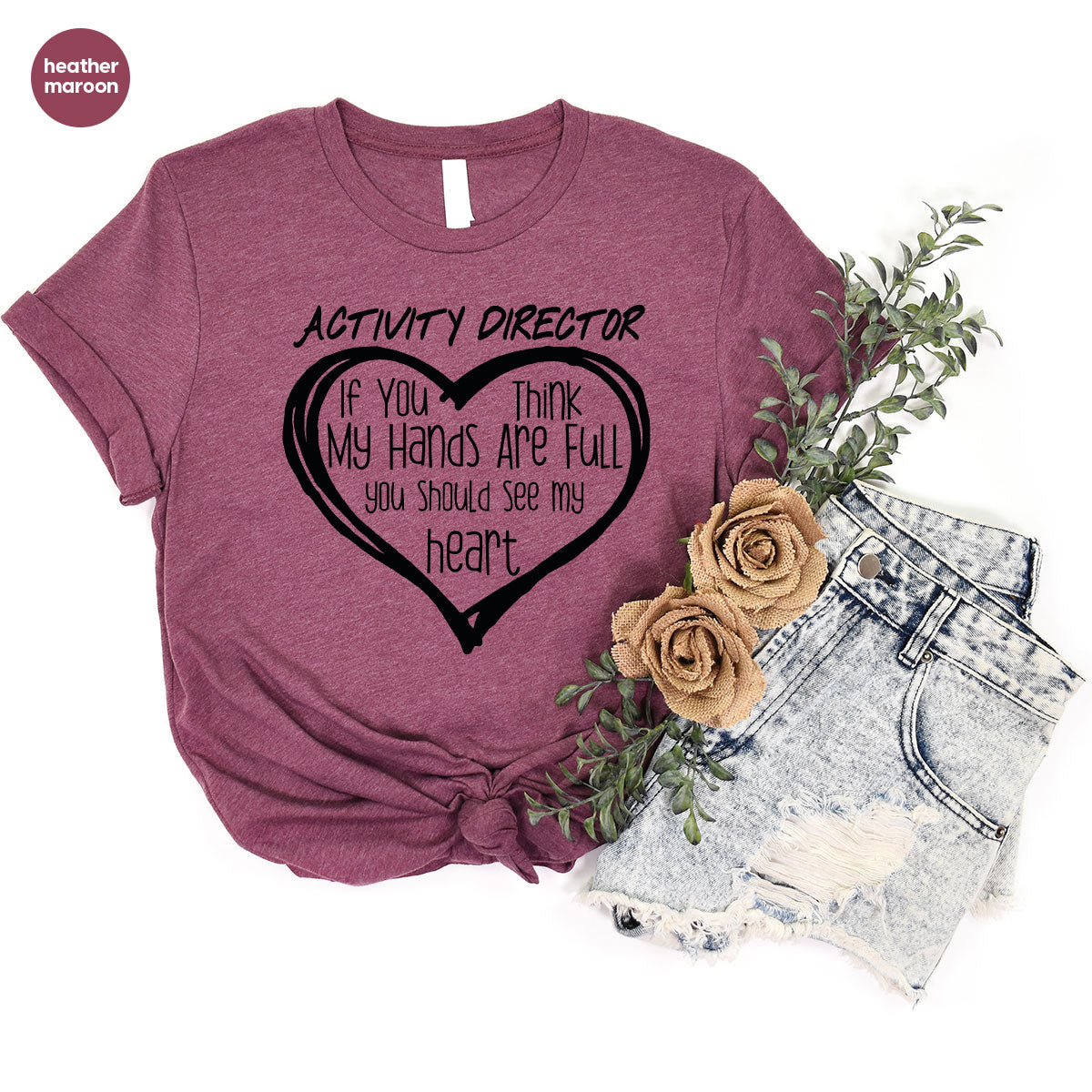 Activity Director Shirt, Love Heart Gift For Couples product image 27