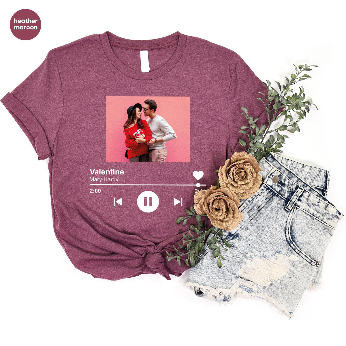 Custom Photo Valentine's Day Shirt, Personalized Gift product image 100