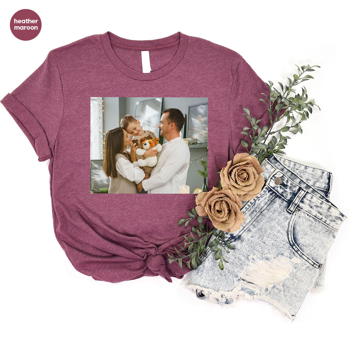 Custom Family T-Shirt, Customizable Photo Shirt, Baby Tee, product image 31