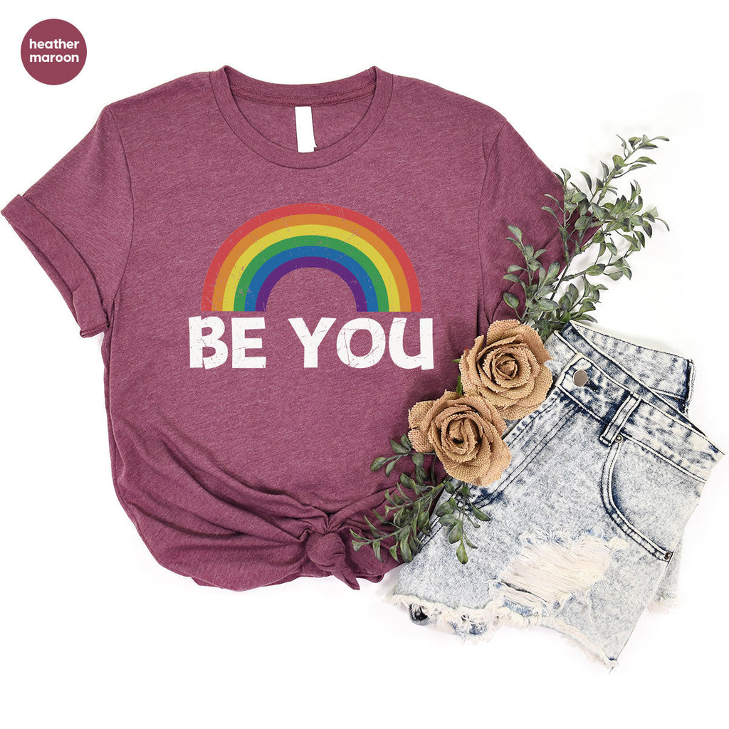 Rainbow T-Shirt, Be You Shirt, LGBT Pride product image 35
