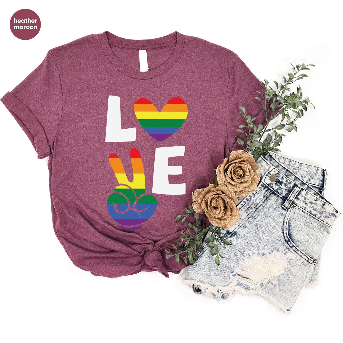 LGBT Love Shirt, Rainbow Glory T-Shirt, Pride Tee product image 41