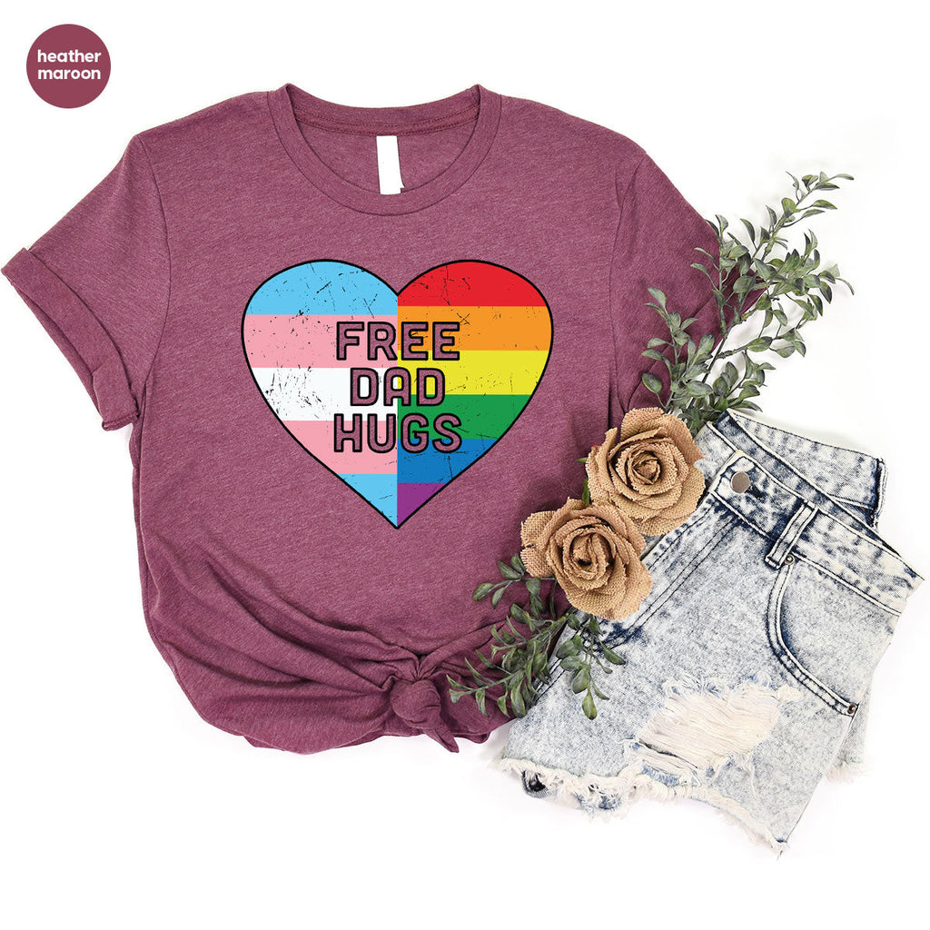 Free Dad Hugs Shirt, LGBT Pride T-Shirt product image 41