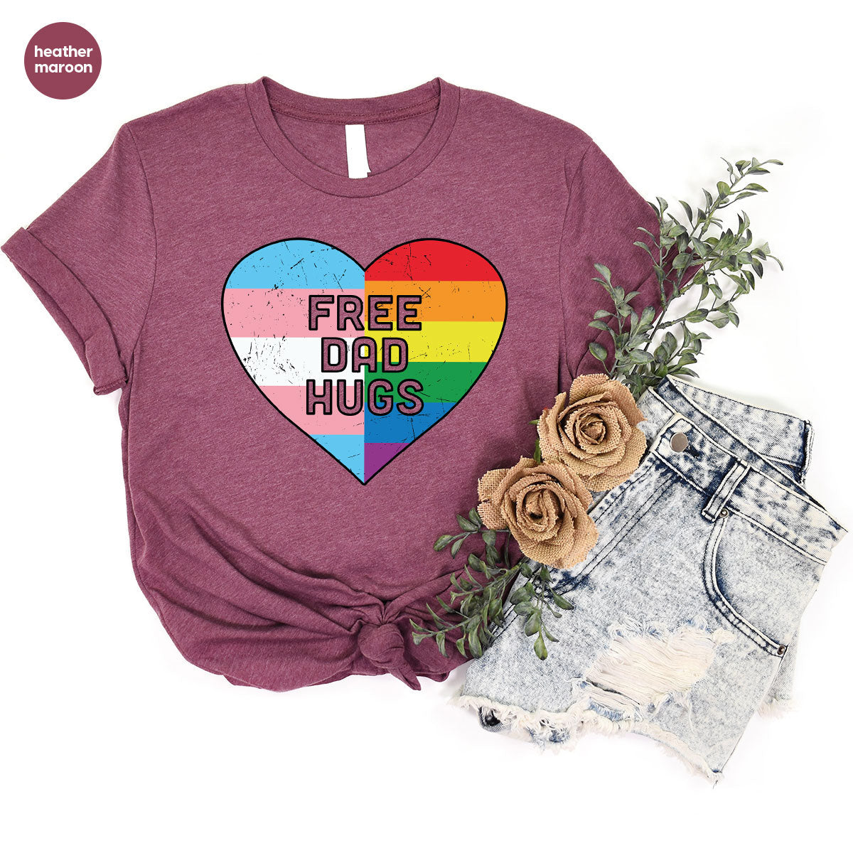 Free Dad Hugs Shirt, LGBT Pride T-Shirt product image 41