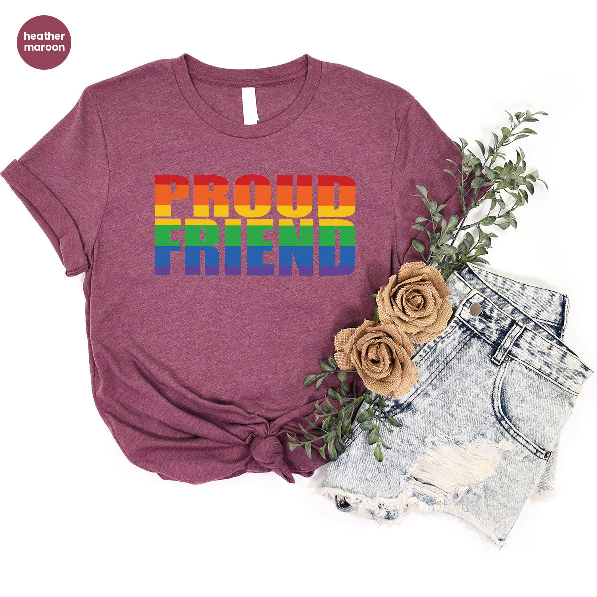 LGBT Friendship Shirt, Proud Friend T-Shirt, Gift Tee product image 38