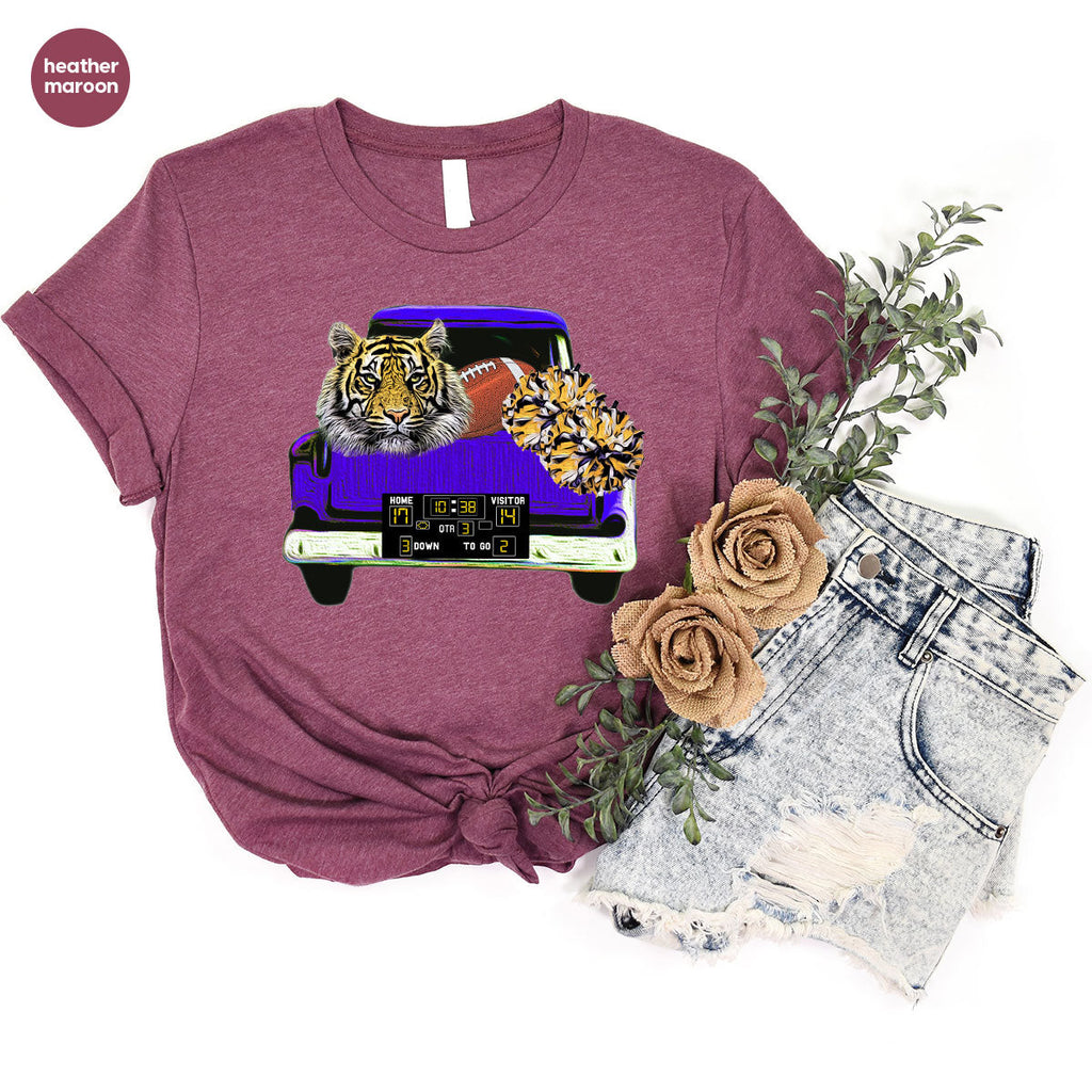 Football Truck Shirt, Tiger Graphic Tees, Mom TShirt, Gifts product image 52