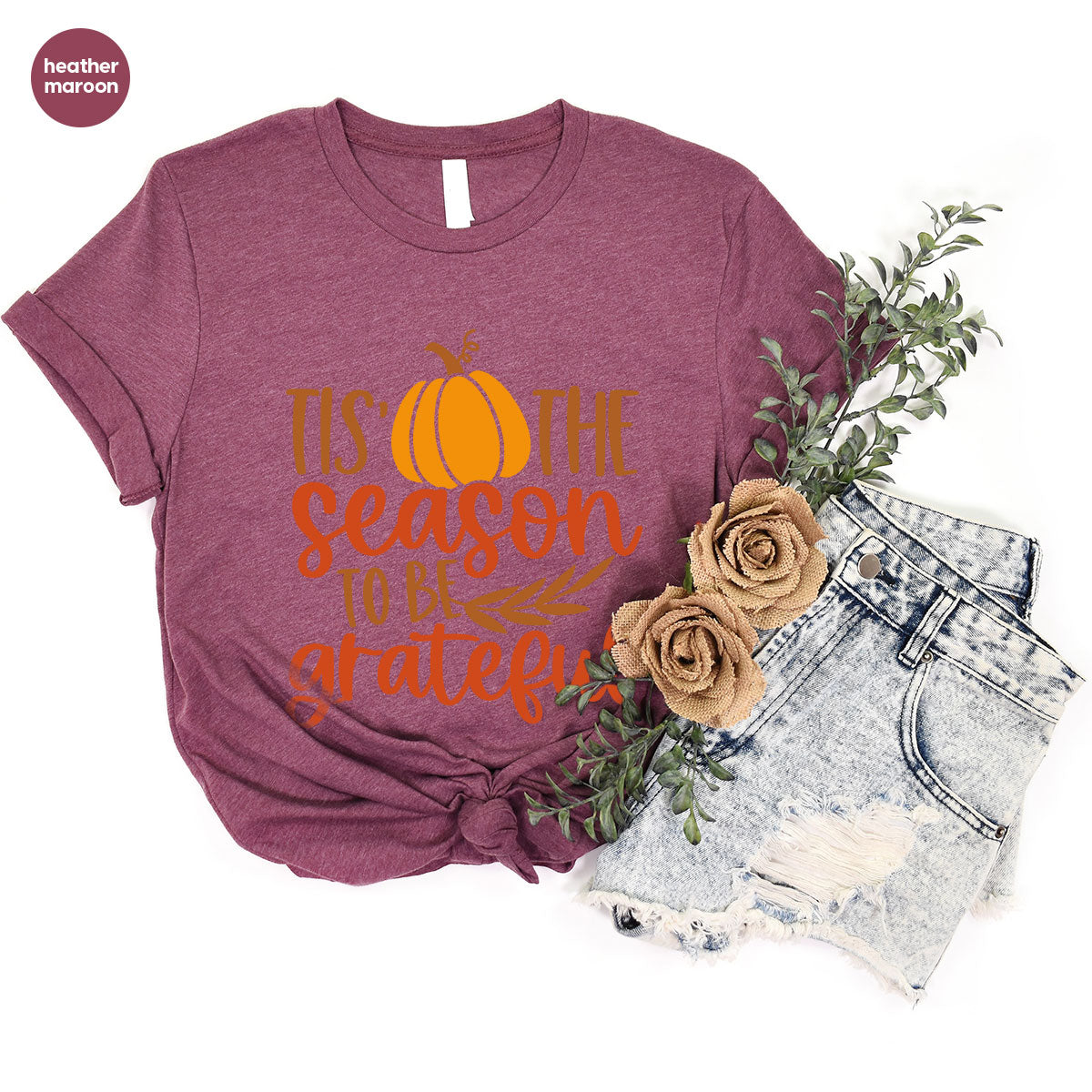 Fall T-Shirt, Autumn Crewneck Sweatshirt, Thanksgiving product image 95