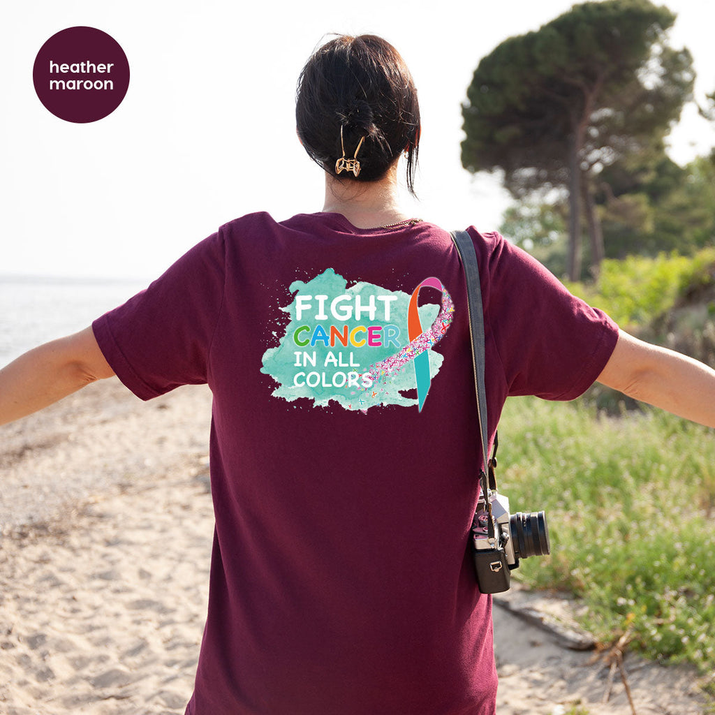 Fight Against Cancer Shirt, Warrior T-Shirt, With All Colors product image 33