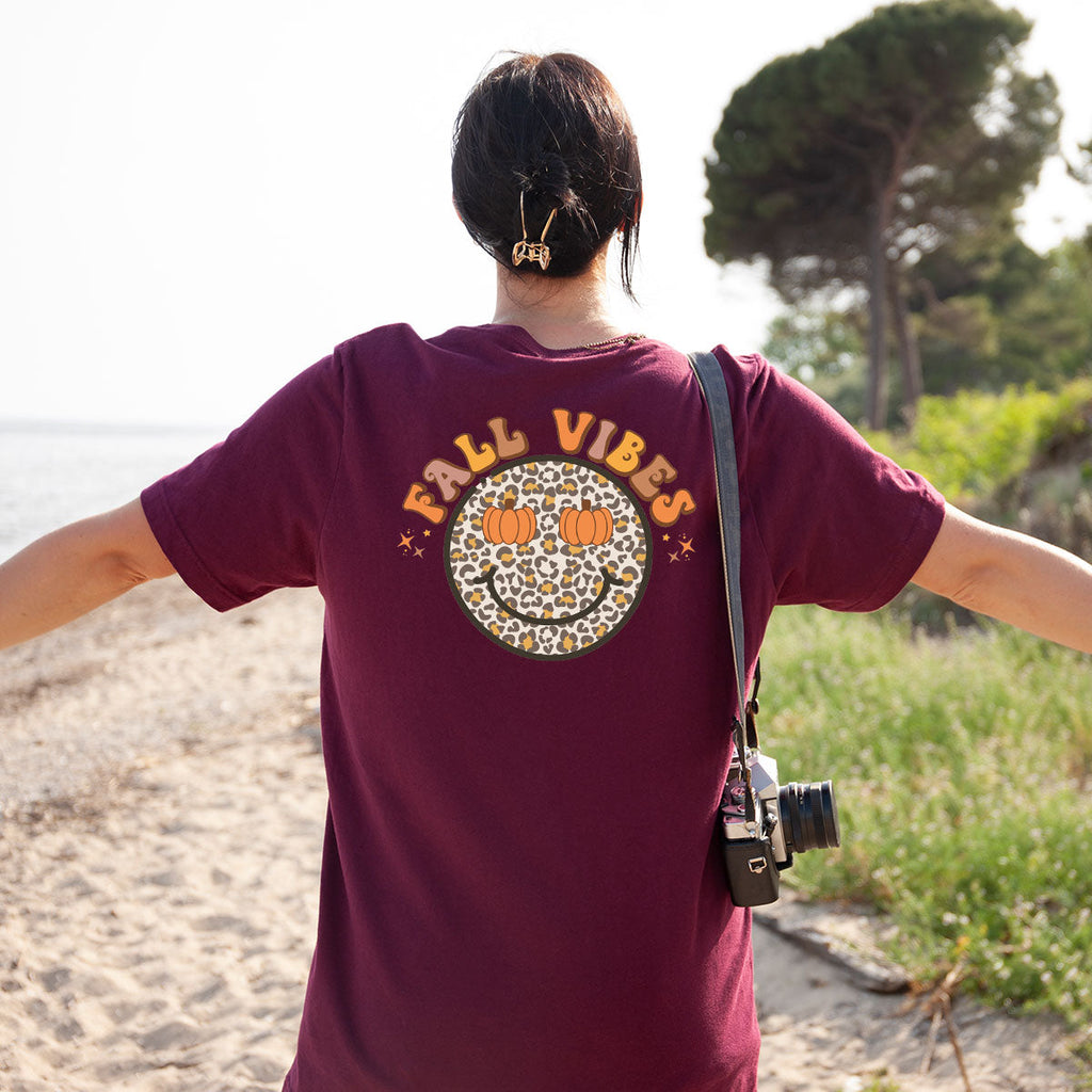 Fall Vibes Smile Shirt, 2022 T-Shirt, Funny Thanksgiving product image 16