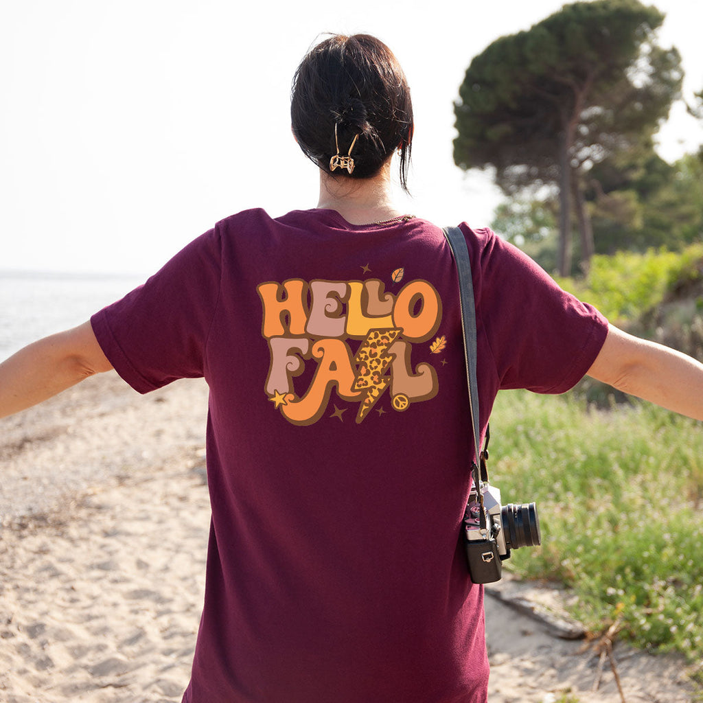 Hello Fall Shirt, Halloween T-Shirt, 2022 Hoodie, Long product image 24