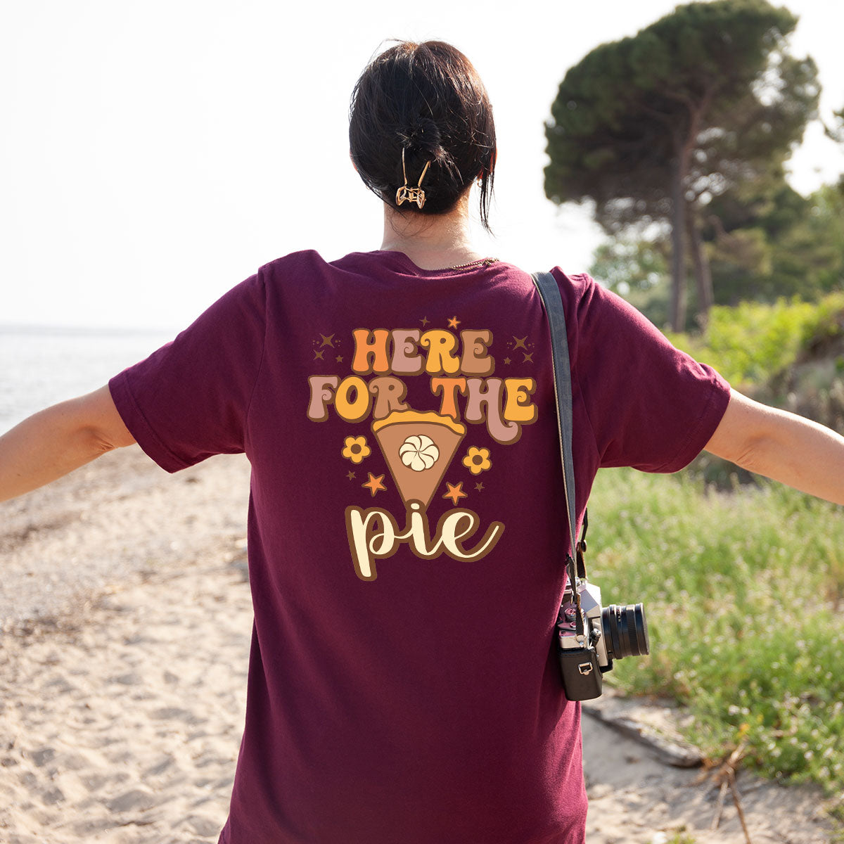 Here For The Pie Shirt, Funny Halloween Cute Hoodie and product image 24