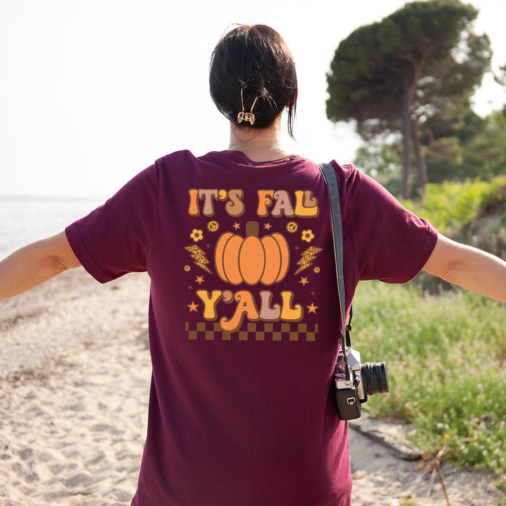 Halloween Fall Shirt, It's Y'Fall T-Shirt, Hoodie, Long product image 20