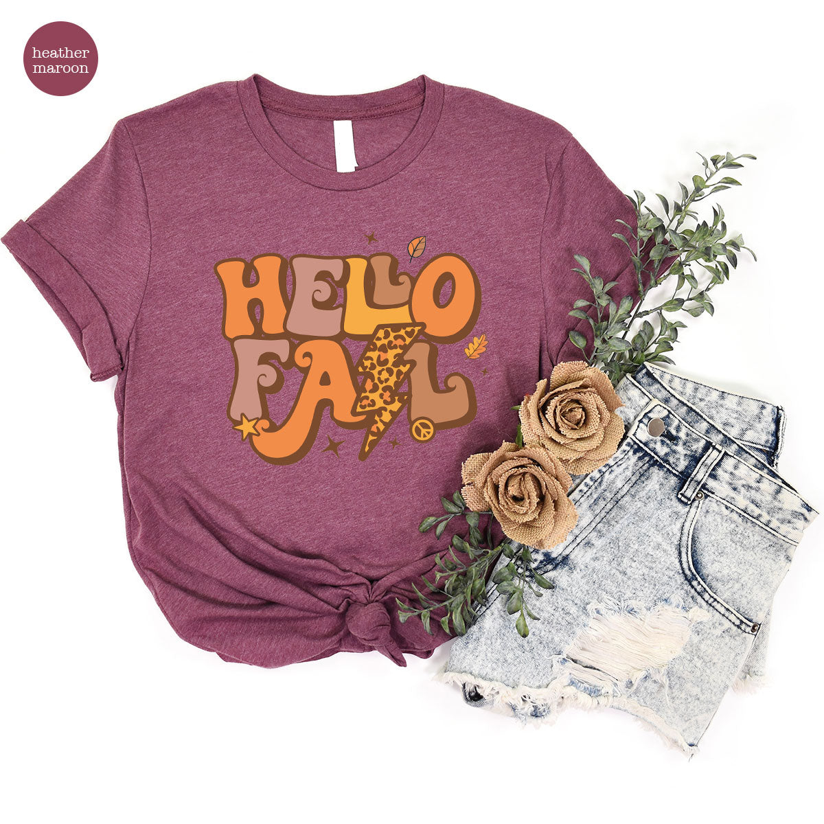 Hello Fall Shirt, Halloween T-Shirt, 2022 Hoodie, Long product image 25