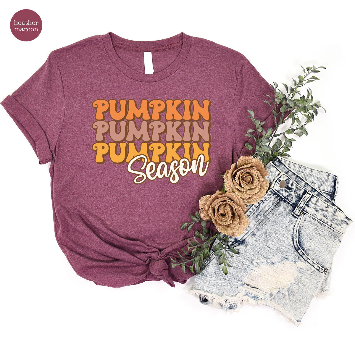 Fall Shirt, Pumpkin Season Thanksgiving 2022 T-Shirt, Cute product image 12