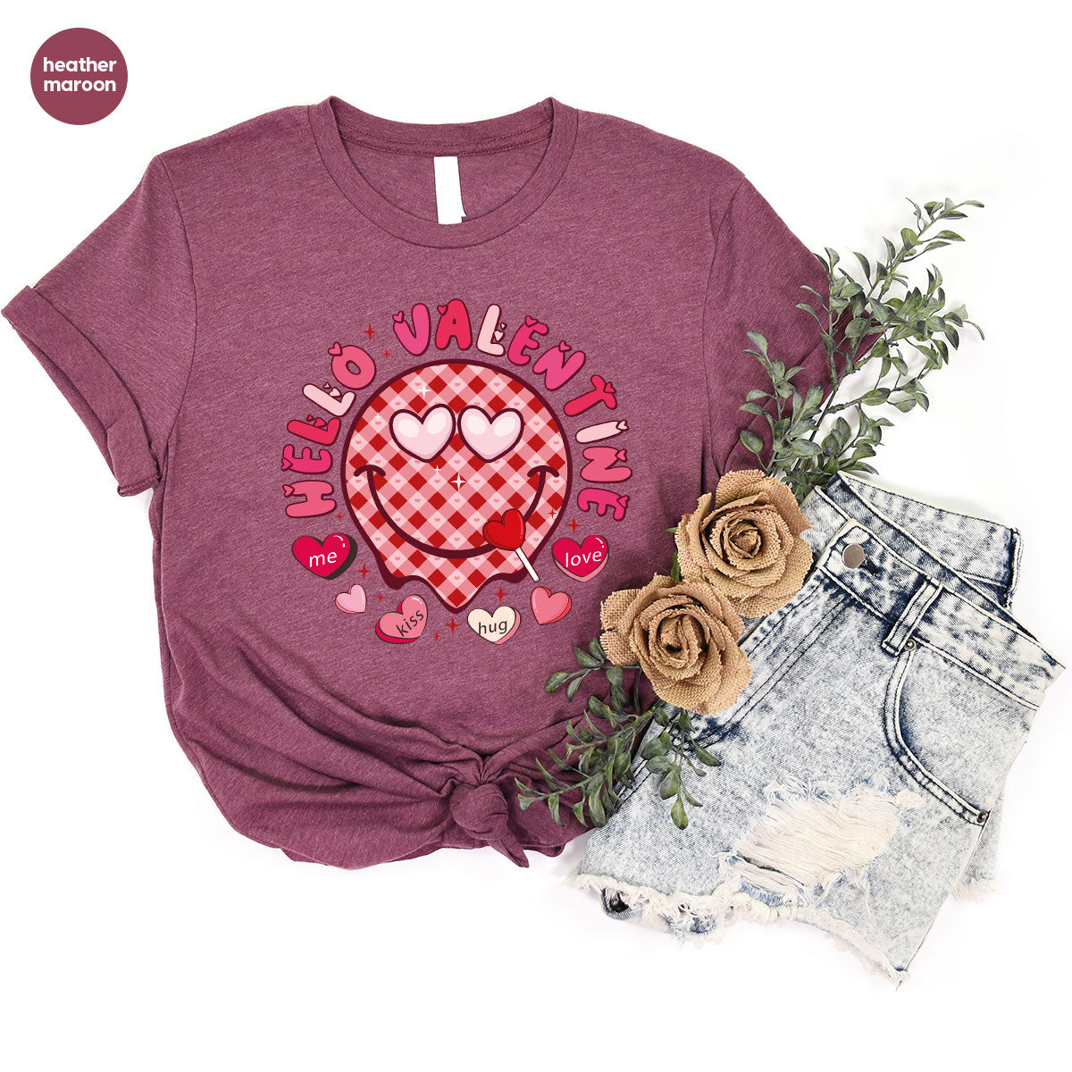 Hello Valentine Shirt, Valentine's Day Love Gift for My product image 25
