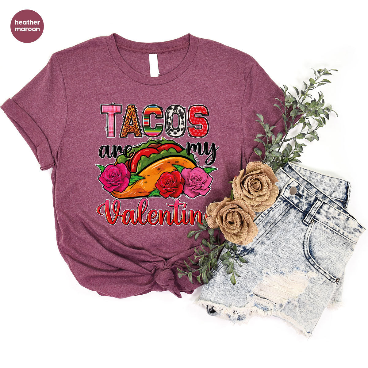 Tacos Are My Valentine Shirt, Gift To My Taco Lover, product image 41
