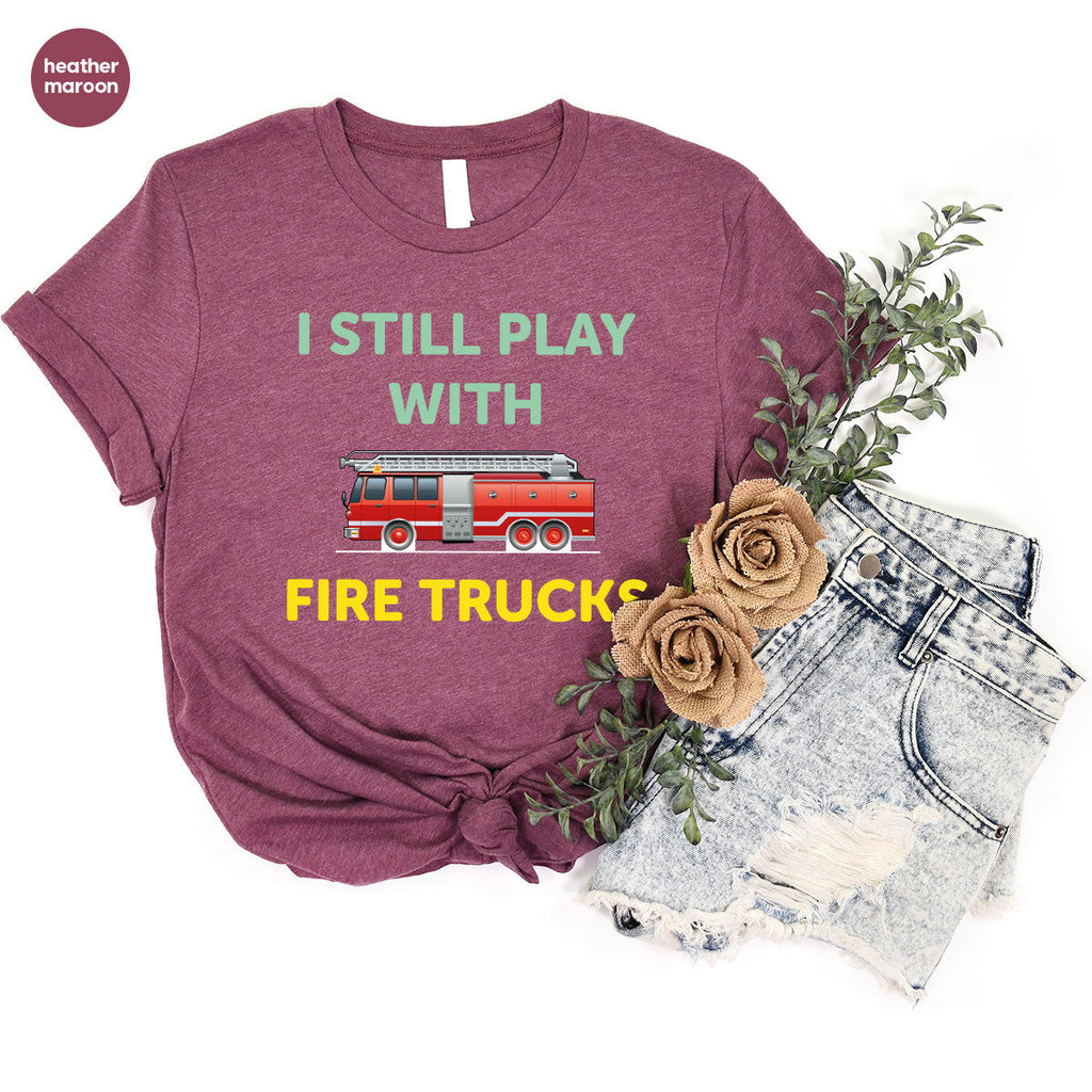 Fire Truck Shirt, Funny Fighter T-Shirt, Fireman Tee product image 43