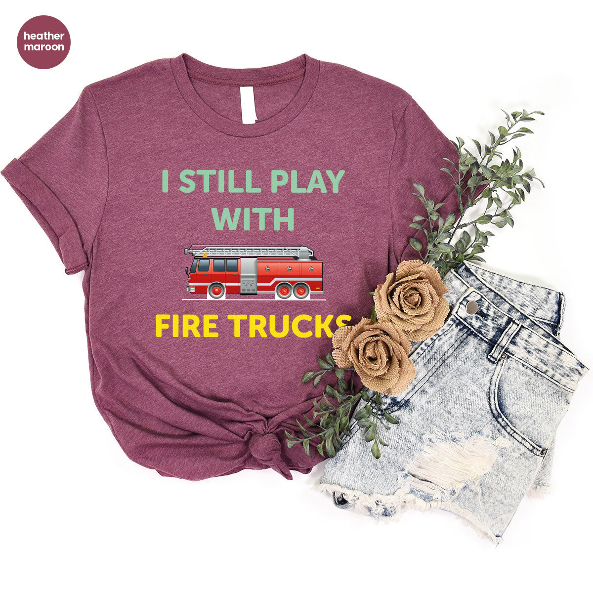 Fire Truck Shirt, Funny Fighter T-Shirt, Fireman Tee product image 43