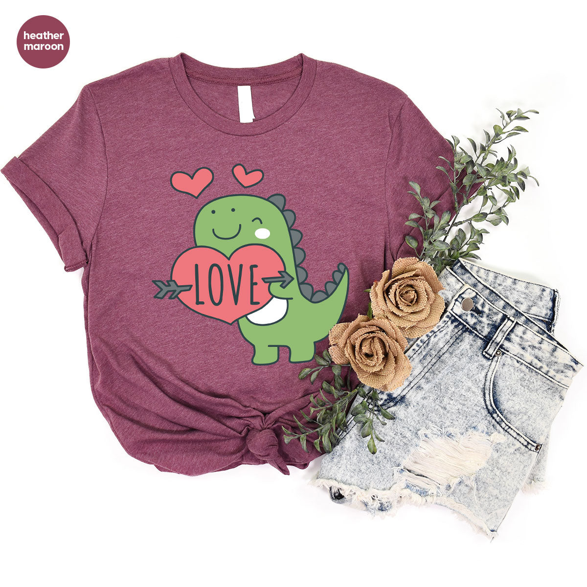 Love Shirt, Lovely Dinosaur Valentine's Day Special For product image 27