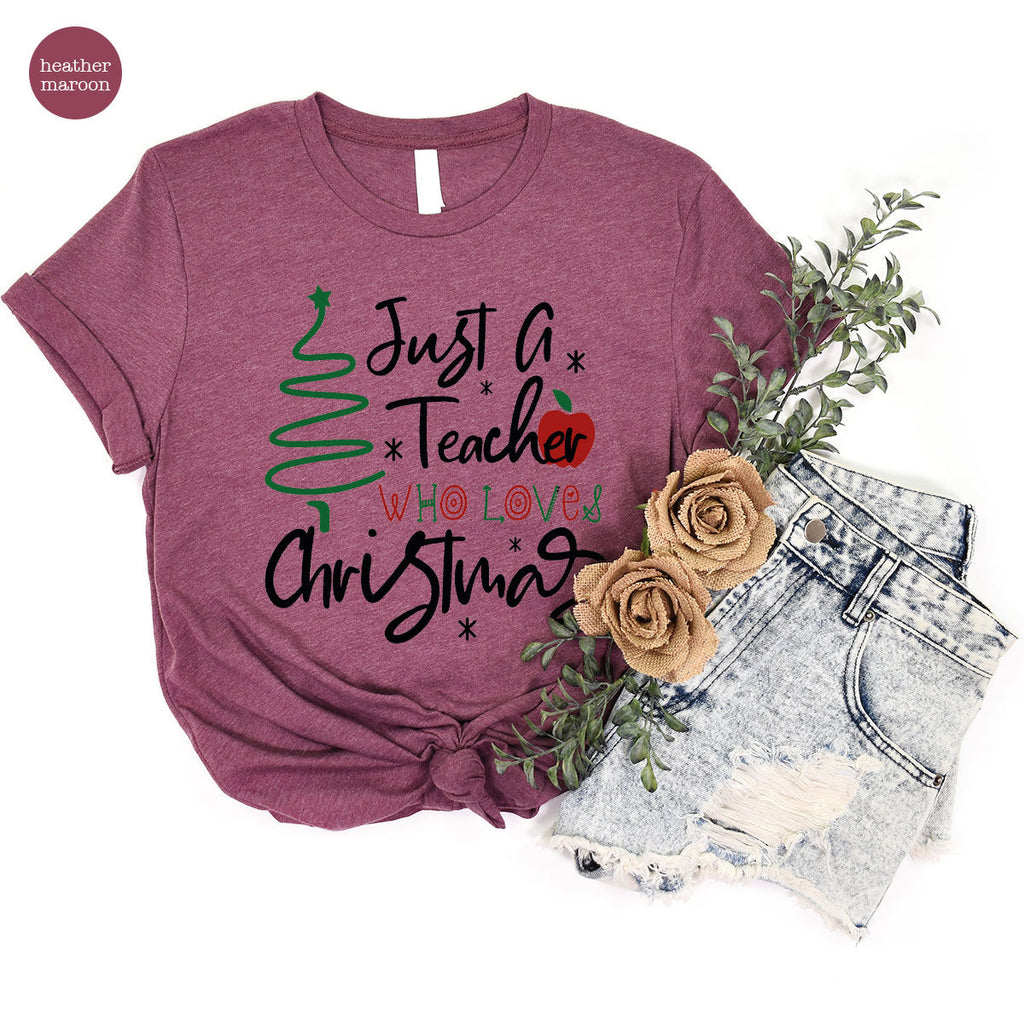 2023 Christmas Love Shirt, Just A Teach Who Loves Tee, Xmas product image 25
