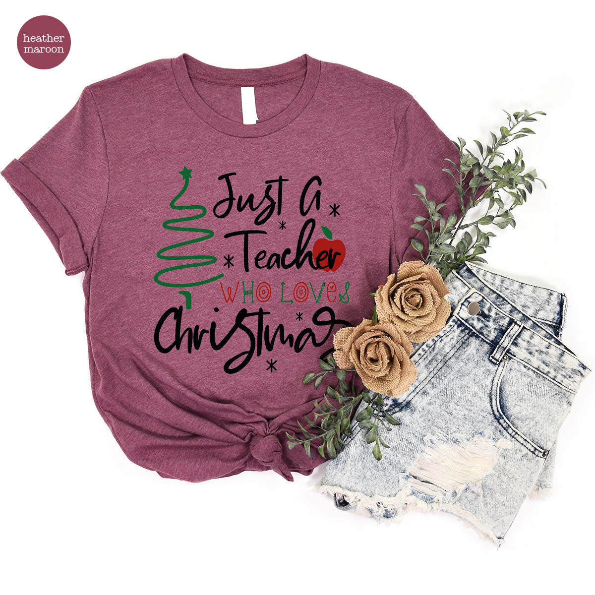 2023 Christmas Love Shirt, Just A Teach Who Loves Tee, Xmas product image 25