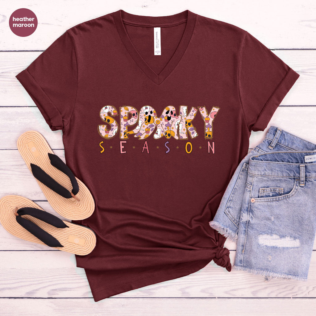 Ghost Graphic Tees, Cute Kid Halloween Shirt, Spooky product image 98
