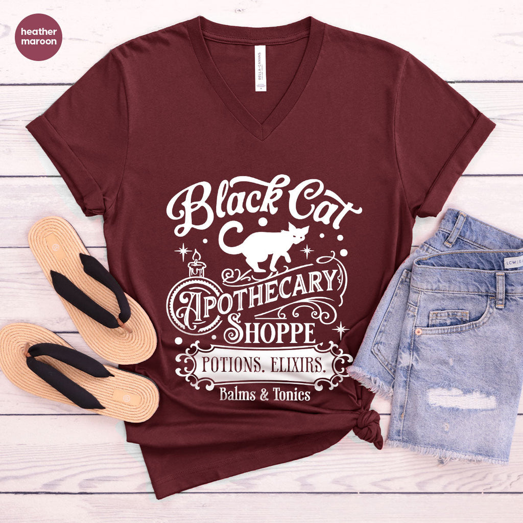 Halloween Party T-Shirt, Spooky Sweatshirt, Gifts, Cat product image 19