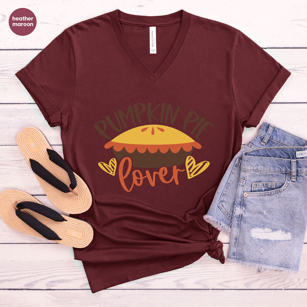 Kids Thanksgiving Shirts, Pumpkin Pie Graphic Tees, Gift product image 47