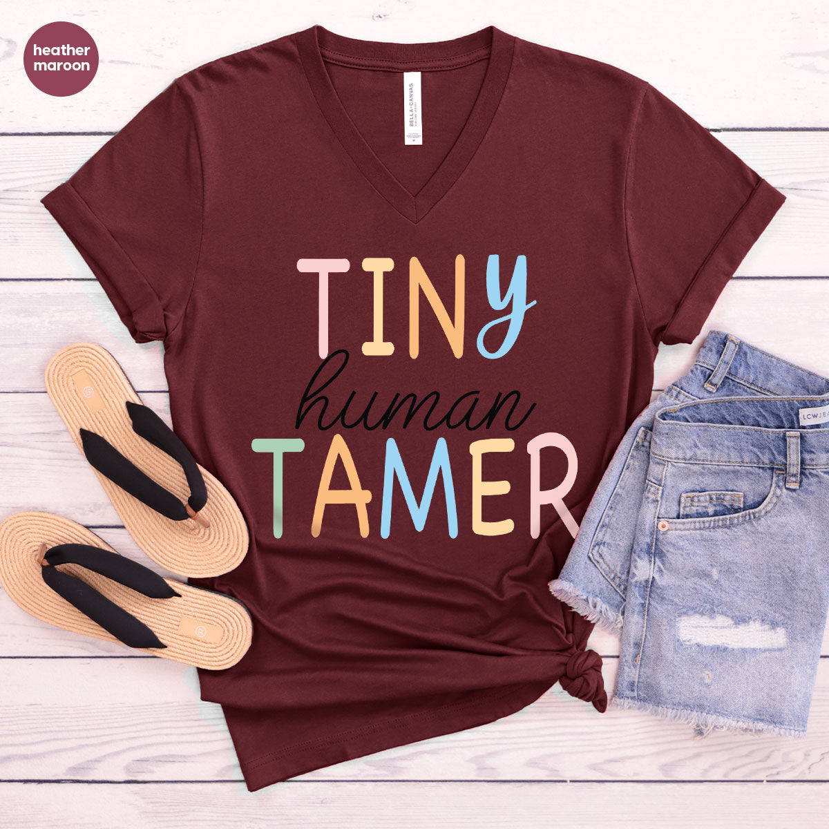 Teacher Shirt, Tiny Human Tamer, Kindergarten Preschool product image 119