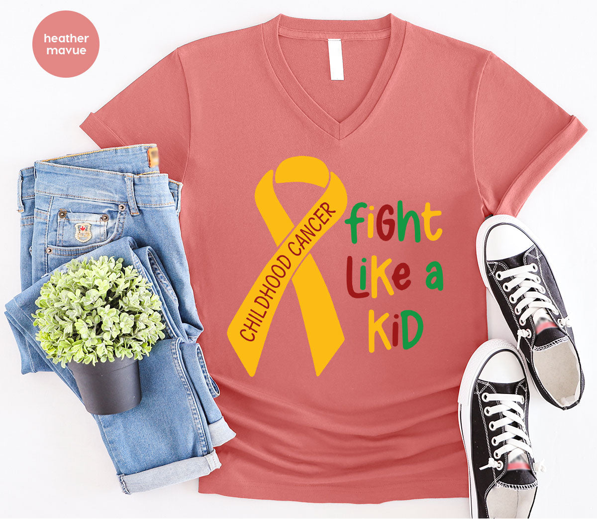 Fighting Like A Kid Shirt, Cancer Fight Childhood Canver product image 28