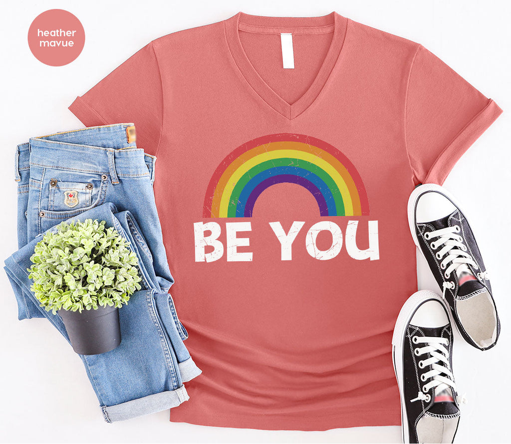 Rainbow T-Shirt, Be You Shirt, LGBT Pride product image 38
