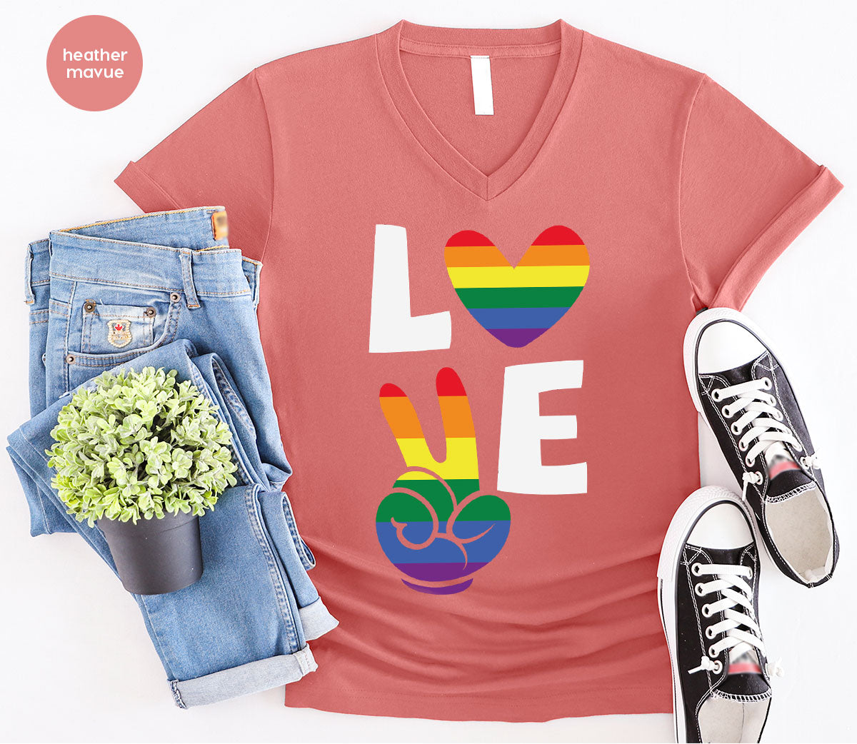 LGBT Love Shirt, Rainbow Glory T-Shirt, Pride Tee product image 44