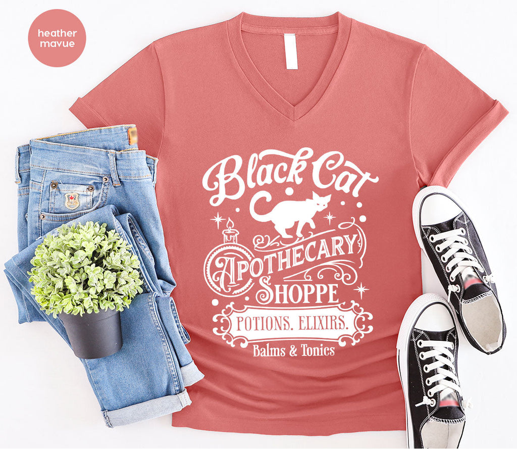 Halloween Party T-Shirt, Spooky Sweatshirt, Gifts, Cat product image 20