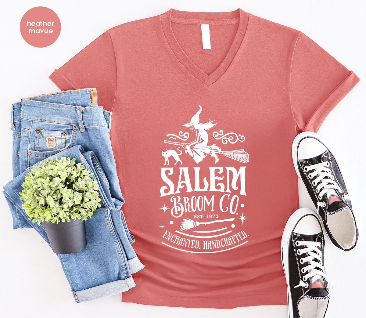 Halloween T-Shirt, Gifts, Salem Graphic Tees, Witchy Witch product image 23
