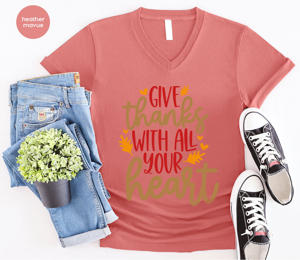Cute Fall Clothing, Thanksgiving T-Shirt, Gift for Her product image 10