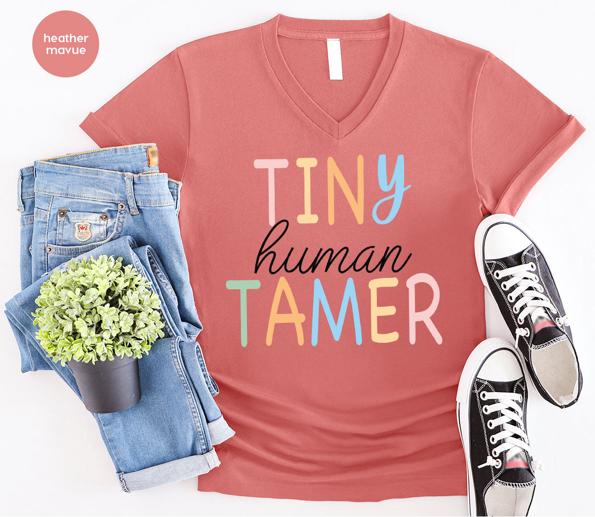 Teacher Shirt, Tiny Human Tamer, Kindergarten Preschool product image 121