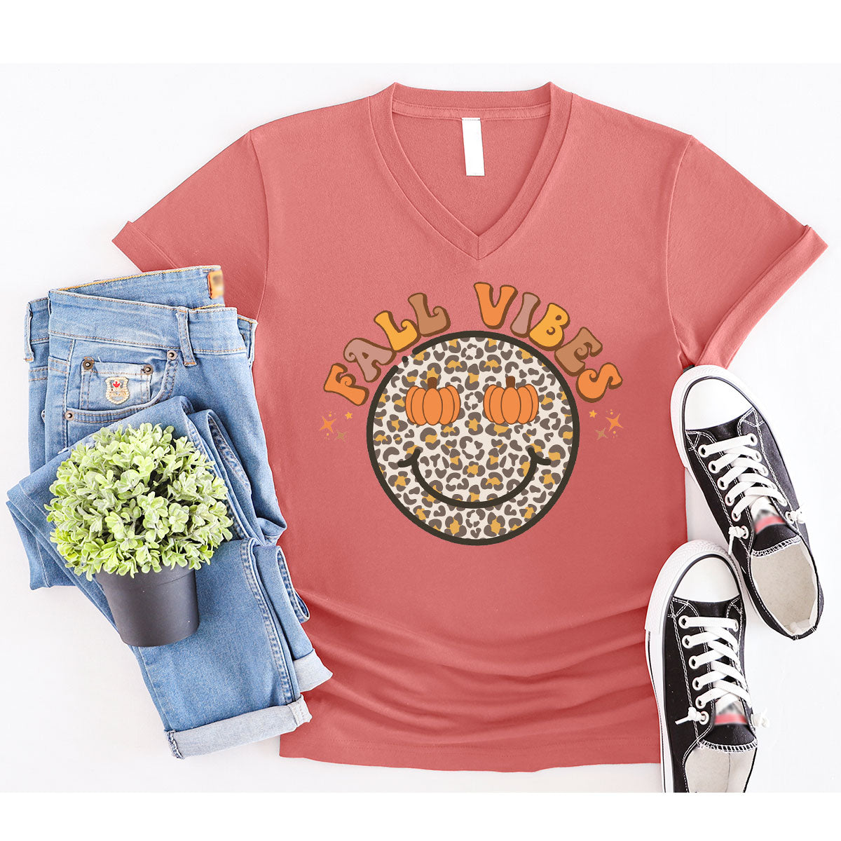 Fall Vibes Smile Shirt, 2022 T-Shirt, Funny Thanksgiving product image 19