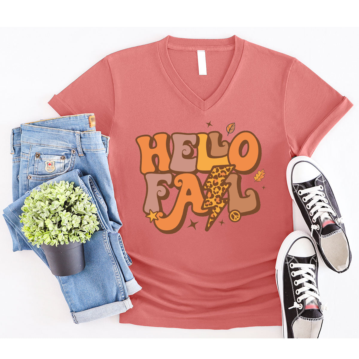 Hello Fall Shirt, Halloween T-Shirt, 2022 Hoodie, Long product image 27