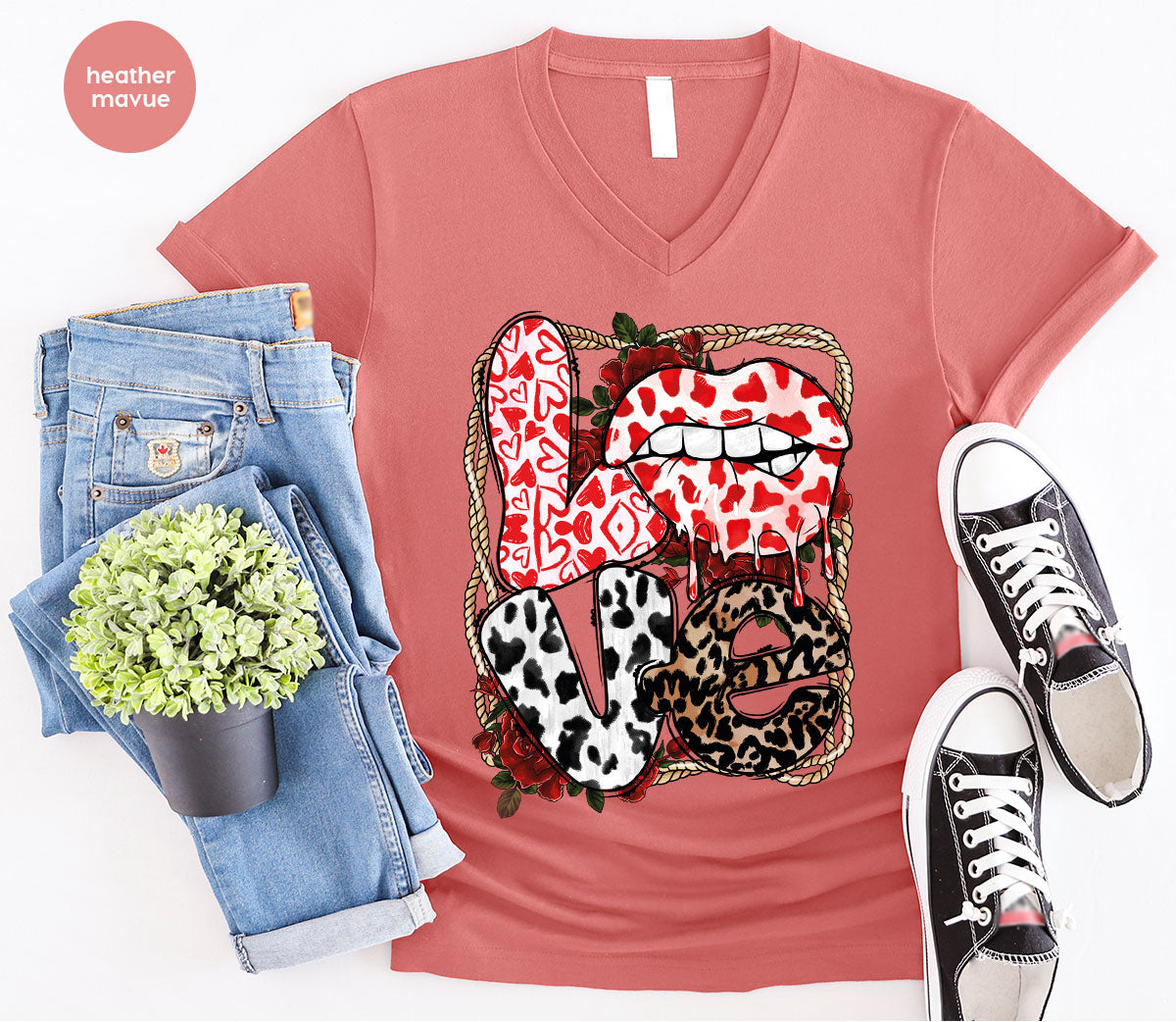 Love Shirt, Lovers Gift, Cool Valentine's Day T-Shirt product image 43