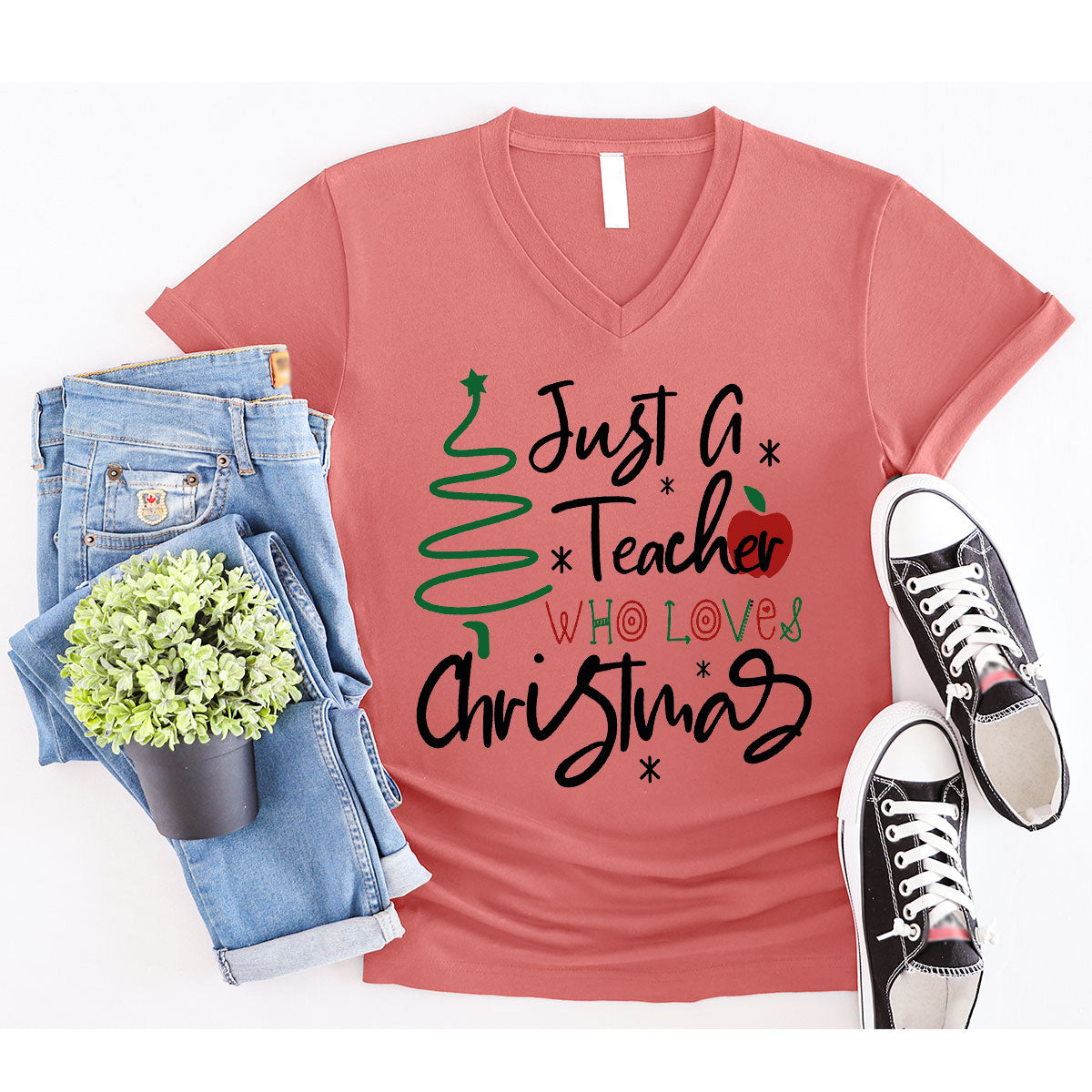 2023 Christmas Love Shirt, Just A Teach Who Loves Tee, Xmas product image 27