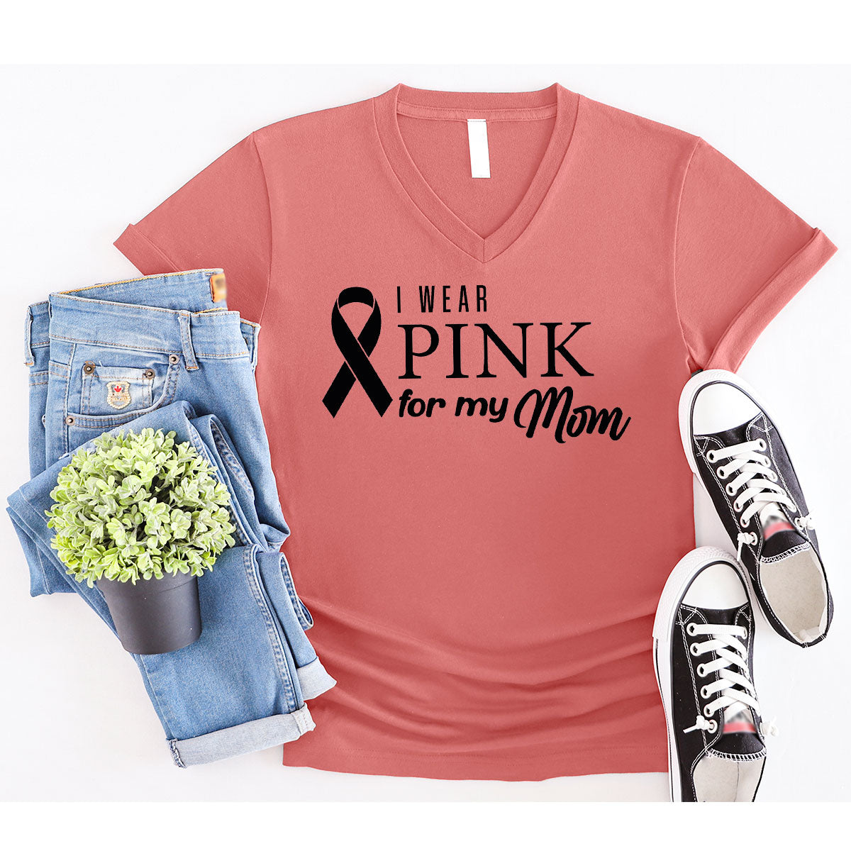 Long Sleeve Breast Cancer Survivor Shirt, Awereness Wear product image 17